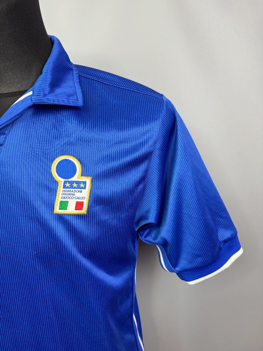 ウェア 90s NIKE soccer italy game shirts M blue 1994 Nike Team Italy Giuoco Calcio Blue Vintage Soccer