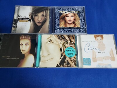 Mixed CD Lot Of Celine Dion And Kelly Clarkson