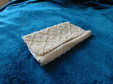 Vintage Pearl White Satin Clutch Purse