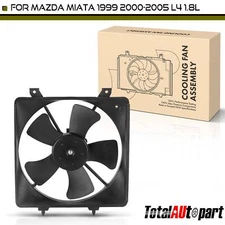 New Radiator Cooling Fan Assembly with Shroud for Mazda Miata 1999-2005 L4 1.8L
