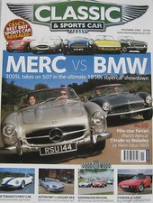 Classic & Sportscar 11/2005 featuring Aston Martin, Ferrari, Jaguar, AC, MGB