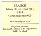 France cover - Nap. III - 1865 Marseille to Genoa (IT) - "Par Terre" * cover609 — photo 3