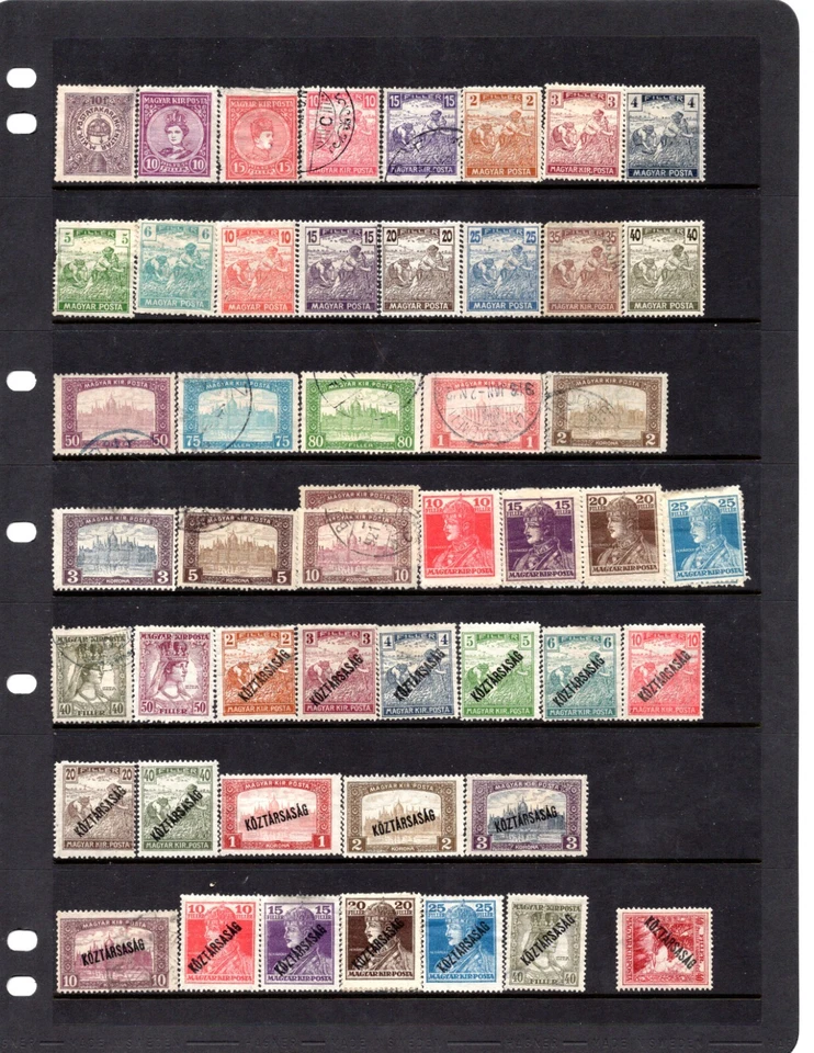 HUNGARY 1871-1960 HUGE COLLECTION OF 1000+ STAMPS MINT & USED MANY COMPLETE SETS - Image 3 of 4