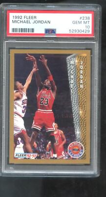 1992-93 Fleer #238 Michael Jordan PSA 10 Graded Card Scoring