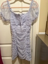 Baby Blue Ruffle Mini Dress