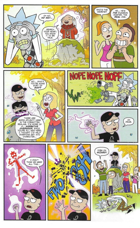 Rick And Morty Comic 3 Dungeons and Dragons Cover A First Print 2018 ...