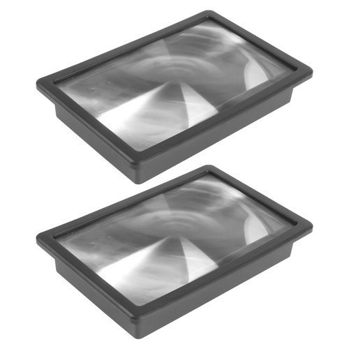 2 Pcs Mobile Phone Screen Magnifying Glass Amplifier Optic Magnifier - Photo 12 sur 12