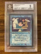 MTG✨STASIS✨Collector’s International Edition BGS 9 MINT RARE 1993 Fay Jones Art