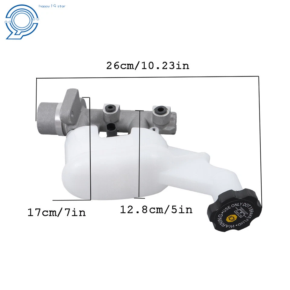 Cilindro maestro de freno con depósito para Chevrolet Cobalt Pontiac G5 Pursuit 05-08 Foto 4 de 4