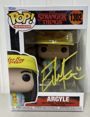 Eduardo Franco Stranger Things signed Argyle Funko Pop 1302 Vinyl Beckett