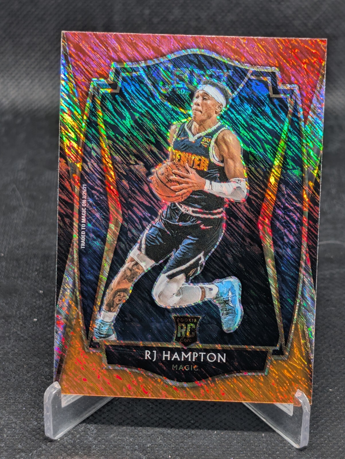 2020-21 Panini Select - Premier #195 R.J. Hampton (RC) Red White Orange Shimmer