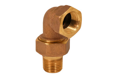 1/2''in-1-1/4''in 90 Degree Elbow Pipe Fitting Hydronic Heating FIP x Male Union
