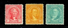 561 - 562 - 563 FVF TO VF LIGHTLY HINGED PERF 11