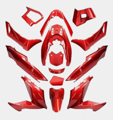Rot KOMPLETT VERKLEIDUNG SET Aftermarket passend für Honda PCX 125 2014 - 2017