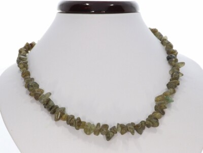  Labradorit dunkel Splitter Schmuck Halskette Halsband endlos 85-90cm SP1013