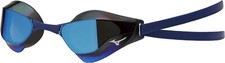 MIZUNO Swimming Goggles Unisex GX SONIC EYE Smoke x blue mirror N3JE9001 NEW