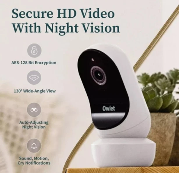 Owlet PS04N55BBK Dream Duo con Cam 2 Monitor de Bebé y Calcetín Inteligente (0-18 meses) Foto 4 de 4