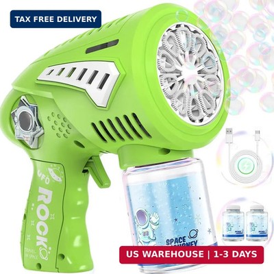 Rechargeable Bubble Gun - Bubble Machine for Kids with Larger-Size Bubbles Desig