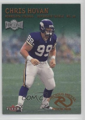 2000 Fleer Metal Precious Metal Rookies Emerald Chris Hovan #212 0q3