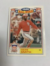 1987 Topps 1986 All-Star Ozzie Smith St Louis Cardinals 