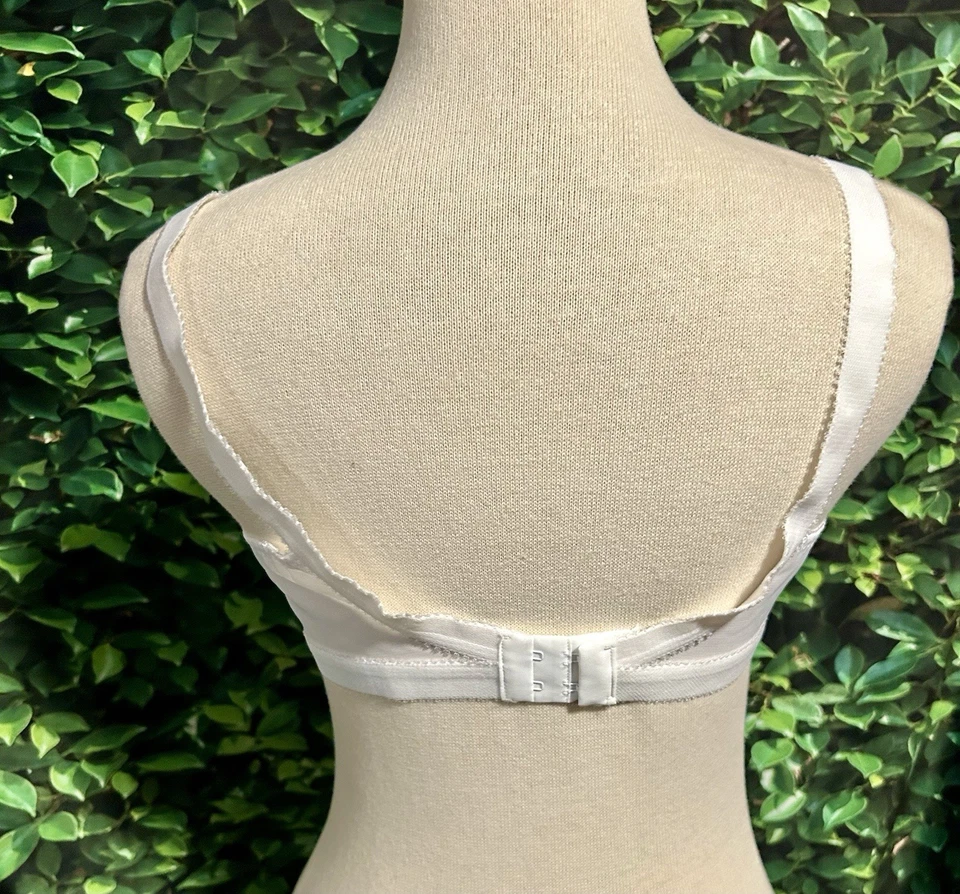 Playtex Cross Your Heart Sujetador Encaje Libre de Alambres Cobertura Completa Blanco 36B Lote de 2 Nuevo Foto 4 de 4