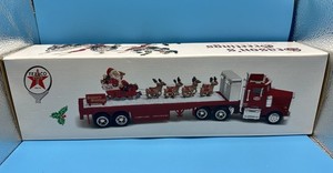 Texaco Santa Flatbed Tractor Trailer Truck Seasons Greetings 2000 SEE Pics