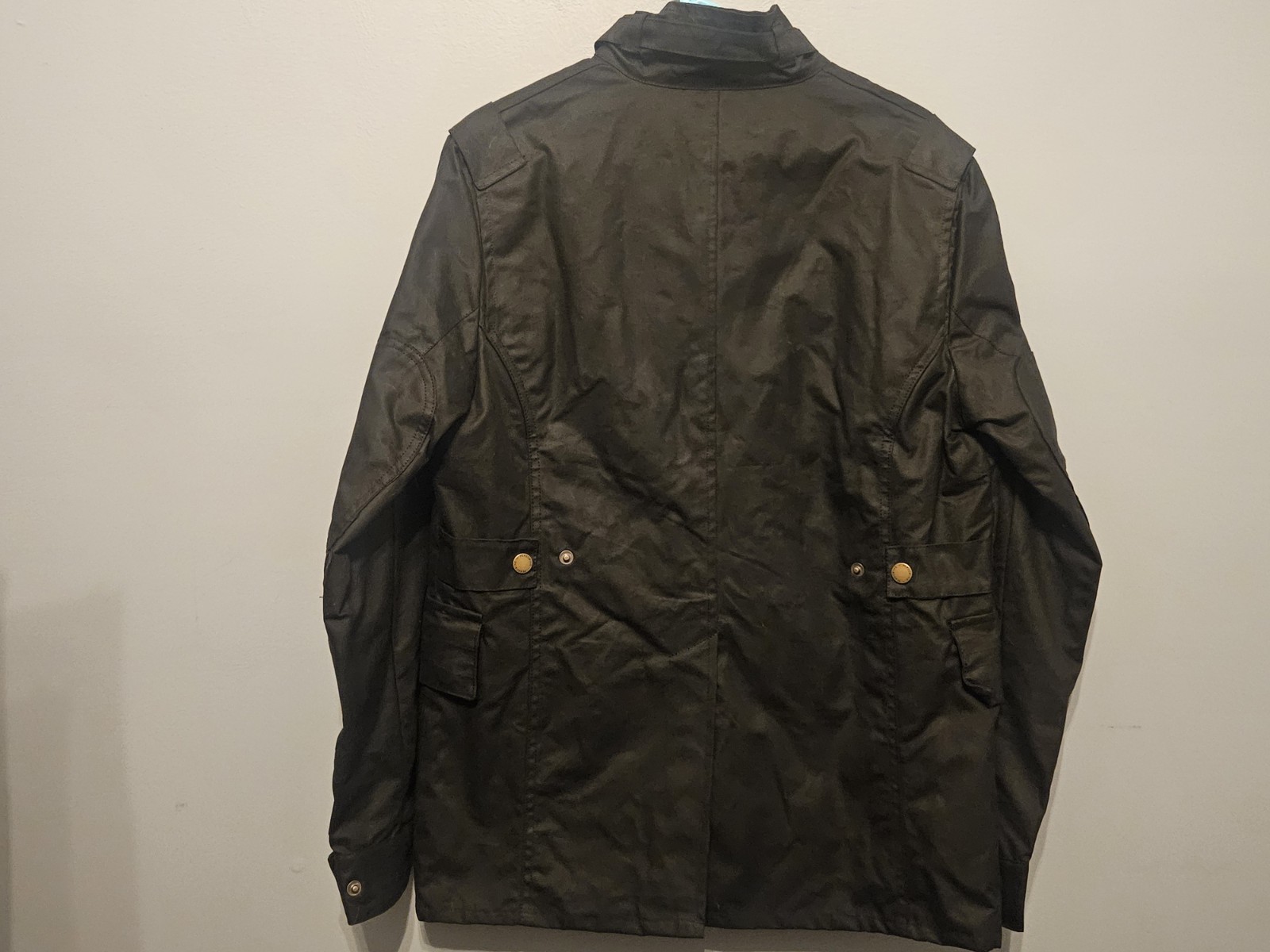 PEREGRINE Bexley Waxed Water Resistant Cotton Jacket Black Large L NWT New