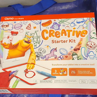 Osmo Creative Starter Kit for iPad, 3 Games, Ages 5-10, Age Level 8-11