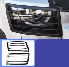 ABS Plastic Front headlight lamp cover trim For Land Rover Defender 2020-2025