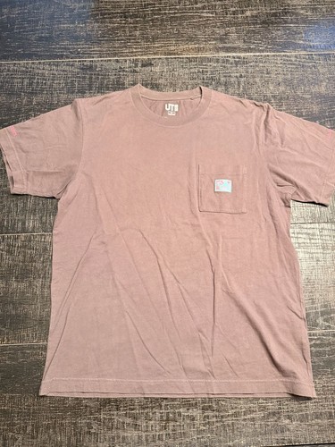 Uniqlo UT Mickey Mouse Keith Haring Pocket T-Shirt Brown Size S