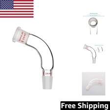 High-Quality 105&deg; Bent Glass Distillation Adapter with 24/40 Borosilicate Joint