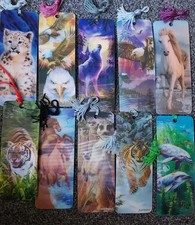 3D Bookmarks, X10, New, Assorted Pictures, Ideal Stocking Fillers.