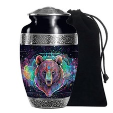 Bear Forest Cremation Urns for Human Ashes Adult Men  Women 10 Inch 