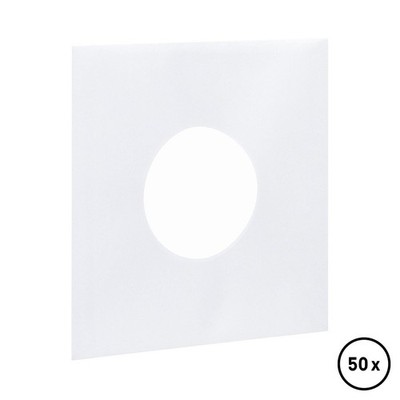 50x 7'' Record Inner Sleeves - Innenhüllen Deluxe (weiß 90 g/m²) White