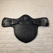Forestier Short Belly Guard Girth 50-20 Black Leather Dressage New Condition