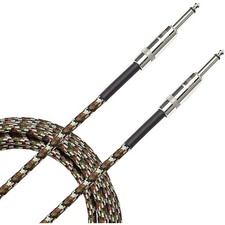 D'Addario Planet Waves Braided Instrument Cable 10 ft. Military Green