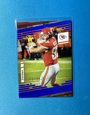 #ad 2021 Panini Prestige Travis Kelce Xtra Points Blue 112 249 Chiefs $1.99