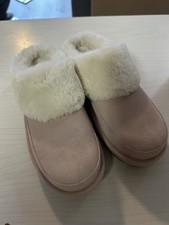 Koolaburra by UGG Suede Fluff Slippers Tizzey Pink Size 7 Women  s NWOT