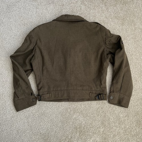 VTG US Army Military OD Wool Field F-4947 Jacket Coat Mens 38S 1944 WW2 Private - Picture 3 of 19