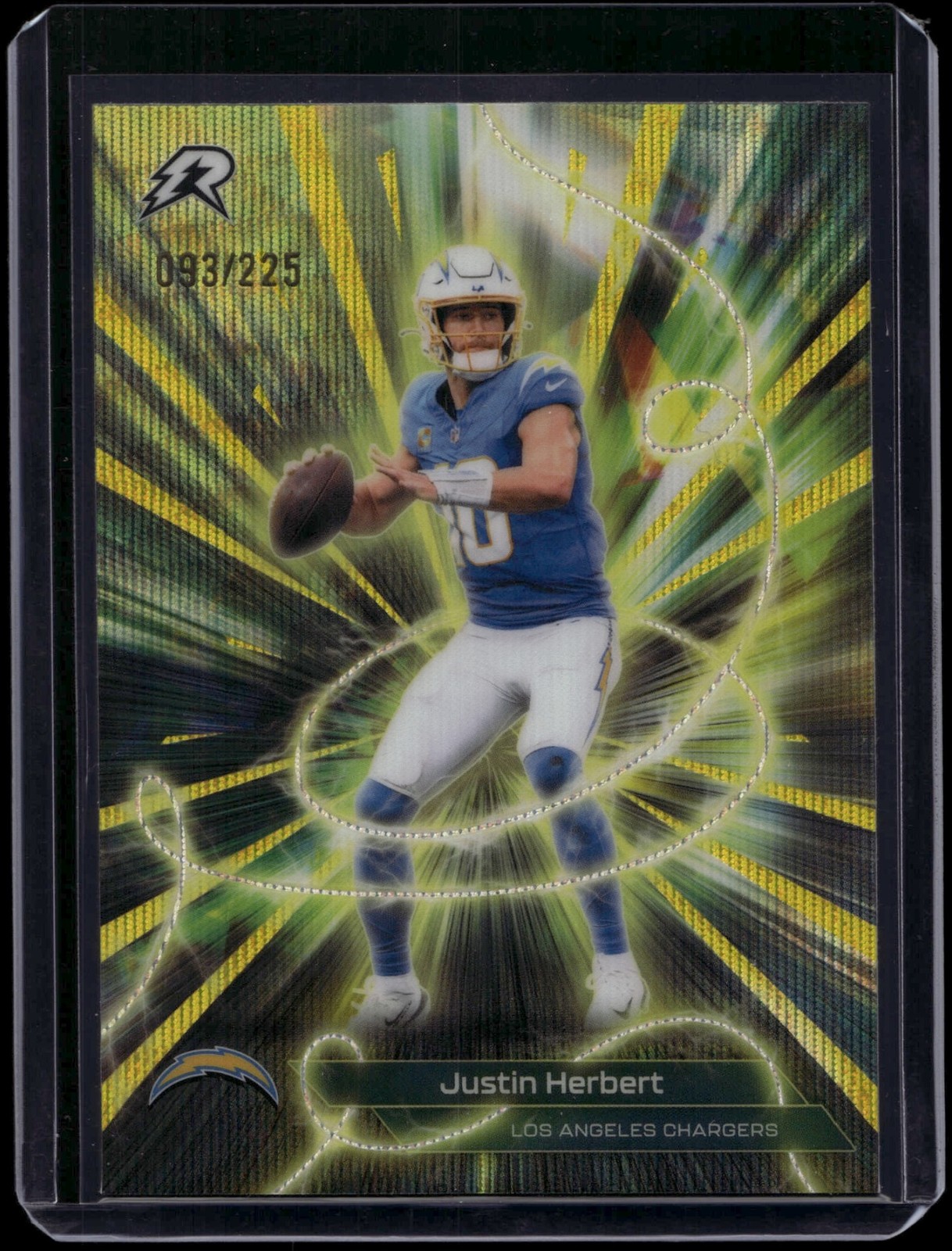 2025 Resurgence Justin Herbert #C-7 Conductors Yellow Surge Refractor /225