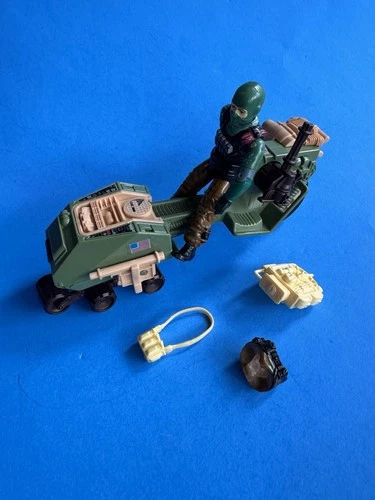 Vintage GI Joe Beach Head v1  3.75" Action Figure 1986 Hasbro ARAH Recon Sled