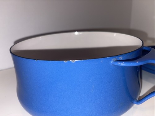 DANSK Kobenstyle Stock Pot IHQ 2 qt Quistgaard Blue Enamelware 7-1/8" - Picture 14 of 21