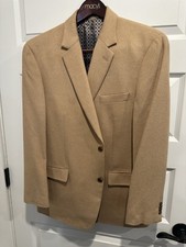 Mens 44R Michael Kors Tan, 2 Button, Camel Hair Blazer. Excellent condition.