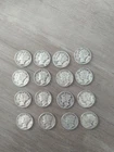 Lot Of 16 Mercury Dimes 1940 - 1945 Coins Incl 1942D 1944S 1941S 90% Silver