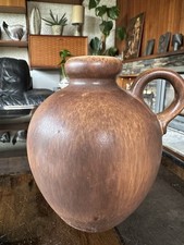 Elegant 1960s Ceramano West German Pottery Nubia  Hares Fur Glaze Vase 558