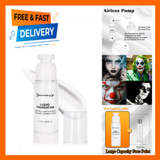 Liquid Foundation for Face Halloween White Face Paint Waterproof Skeleton Goth