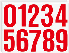 50PCS Number Stickers 5 Sheets 4 Inch Large Vinyl Self-Adhesive Numbers for Mail