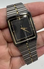 Seiko Men's Watch 7N39-5A29 Quartz Gold Black Stainless Steel Tank 38x26mm