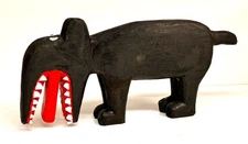 BLACK BEAR -  WOOD CARVING by MINNIE ADKINS (#2)