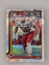 2025 Topps Chrome George Karlaftis #152 X-FRACTOR Chiefs Defense